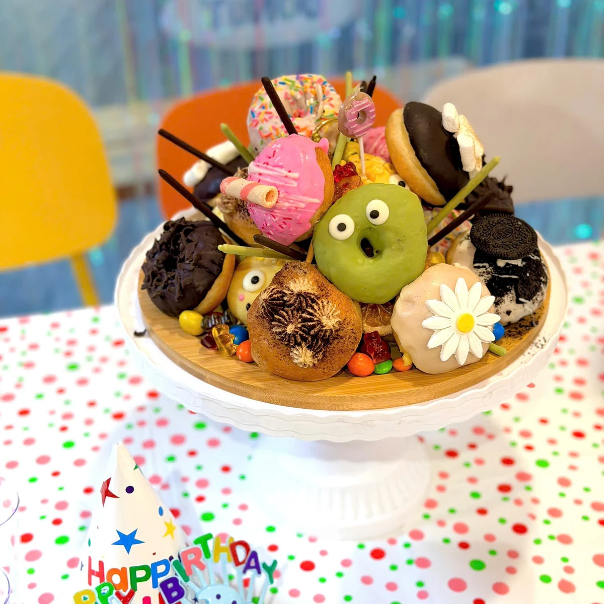 Donut Cake — bánh sinh nhật donut mini, Flying Donut Thảo Điền